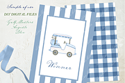 Golf Masters Augusta Clipart Blue, a Graphic by LABFcreations (Thumbnail 4 of 4)