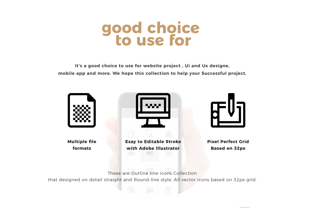 2,140 ~ minimal icon - free update, an Outline Icon by Just Icon (Photo 2 of 7)