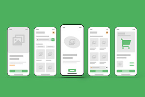Clean Mobile App UI Kit Template, an UI Kit Template by MightyDesign
