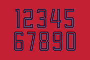 The Professor Numeral Set, a Sans Serif Font by Port Design Company (Thumbnail 3 of 5)