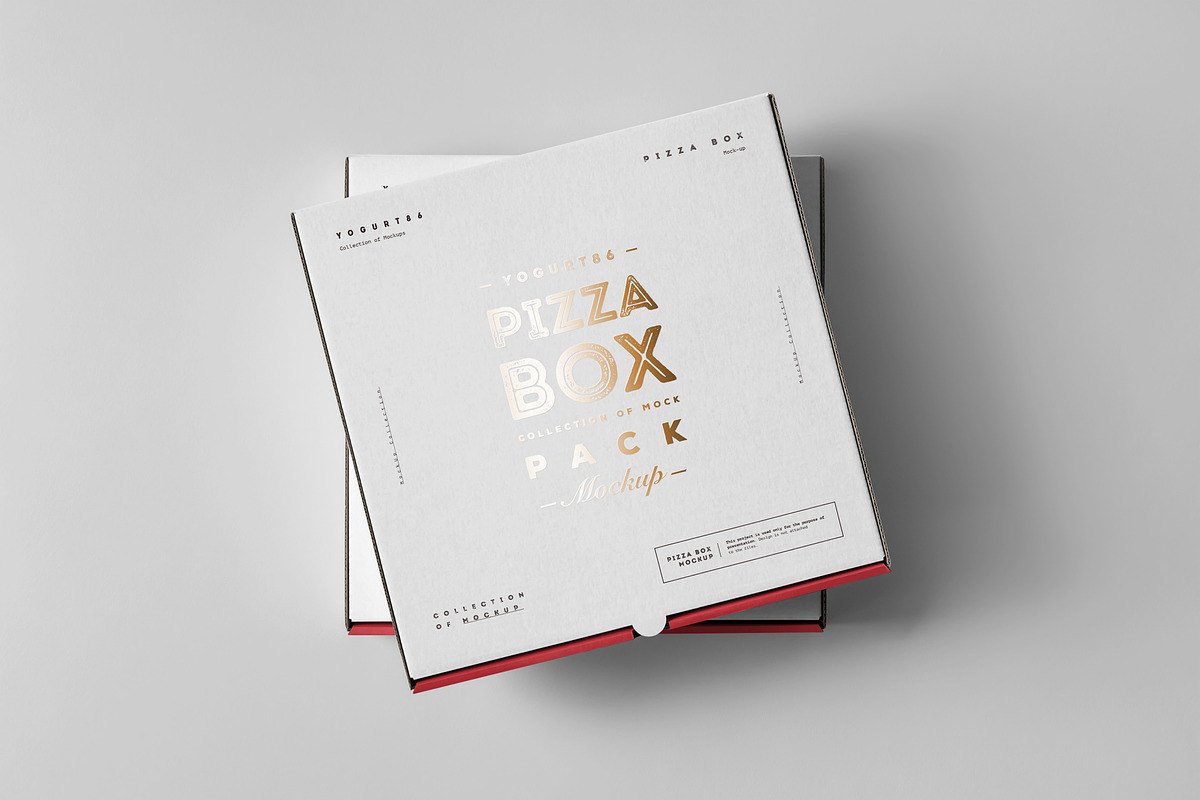 25 Pizza Box Mock-up, a Packaging Mockup by Yogurt86 (Photo 9 of 9)