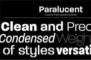 Paralucent, a Sans Serif Font by Device (Thumbnail 1 of 9)