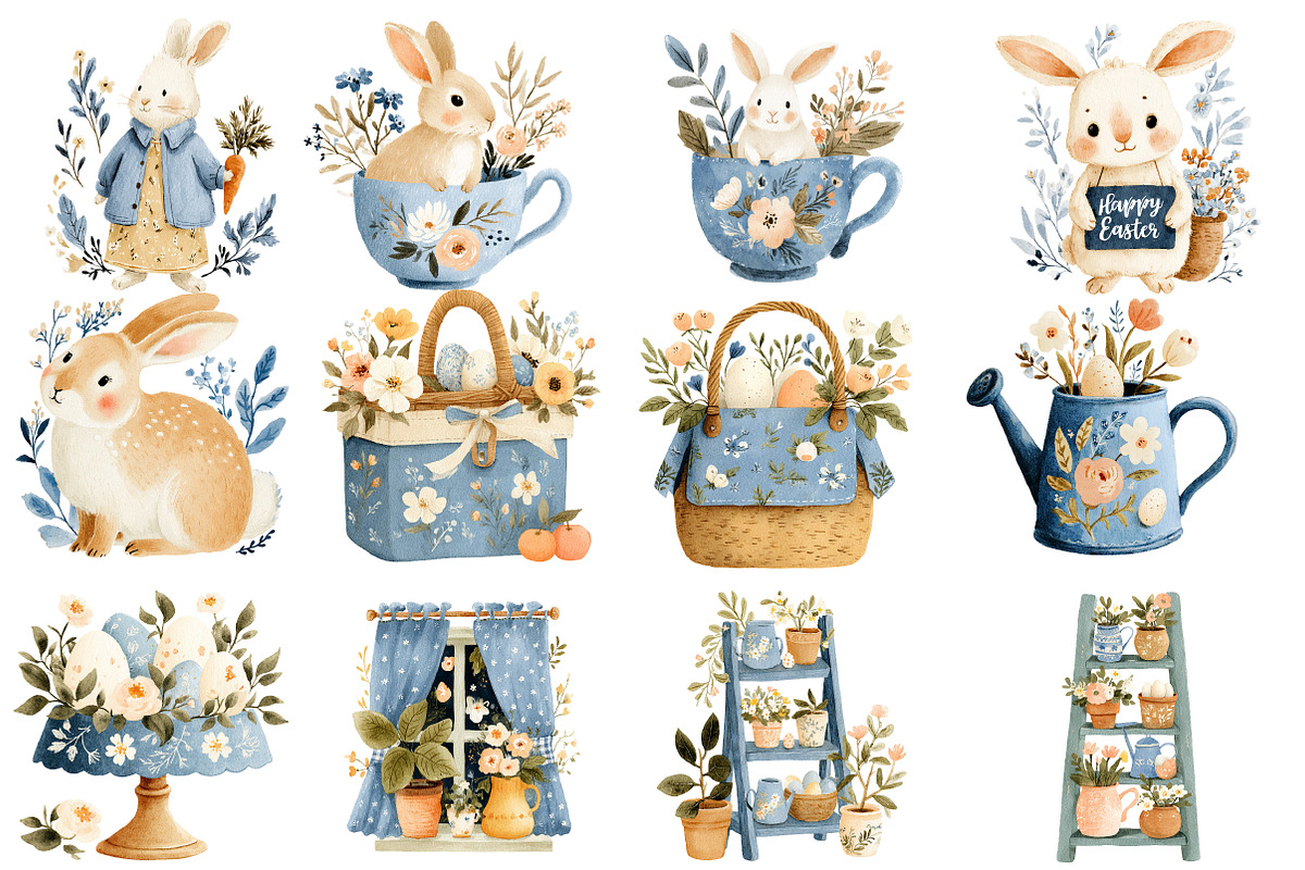 Pastel Green Easter Clipart, an Illustration by Designworld (Photo 2 of 8)