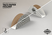 Paper Taco Holder Packaging Mockup, a Product Mockup by INCDesign (Thumbnail 4 of 8)