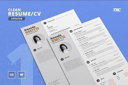 Clean Resume/Cv Template Volume 1