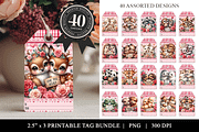 Valentine Printable Gift Tag Bundle, a Stationery Template by Bijou Bay (Thumbnail 1 of 2)