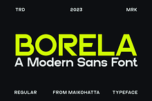 Borela - A Modern Sans Font