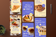 Breakfast Club Cafe Instagram Story, a Social Media Template by Annora Studio (Thumbnail 3 of 6)