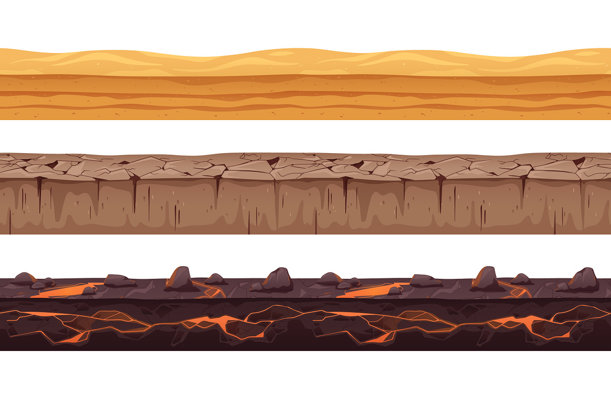 Seamless ground cross sections set, a Texture Graphic by Good Studio (Photo 8 of 9)