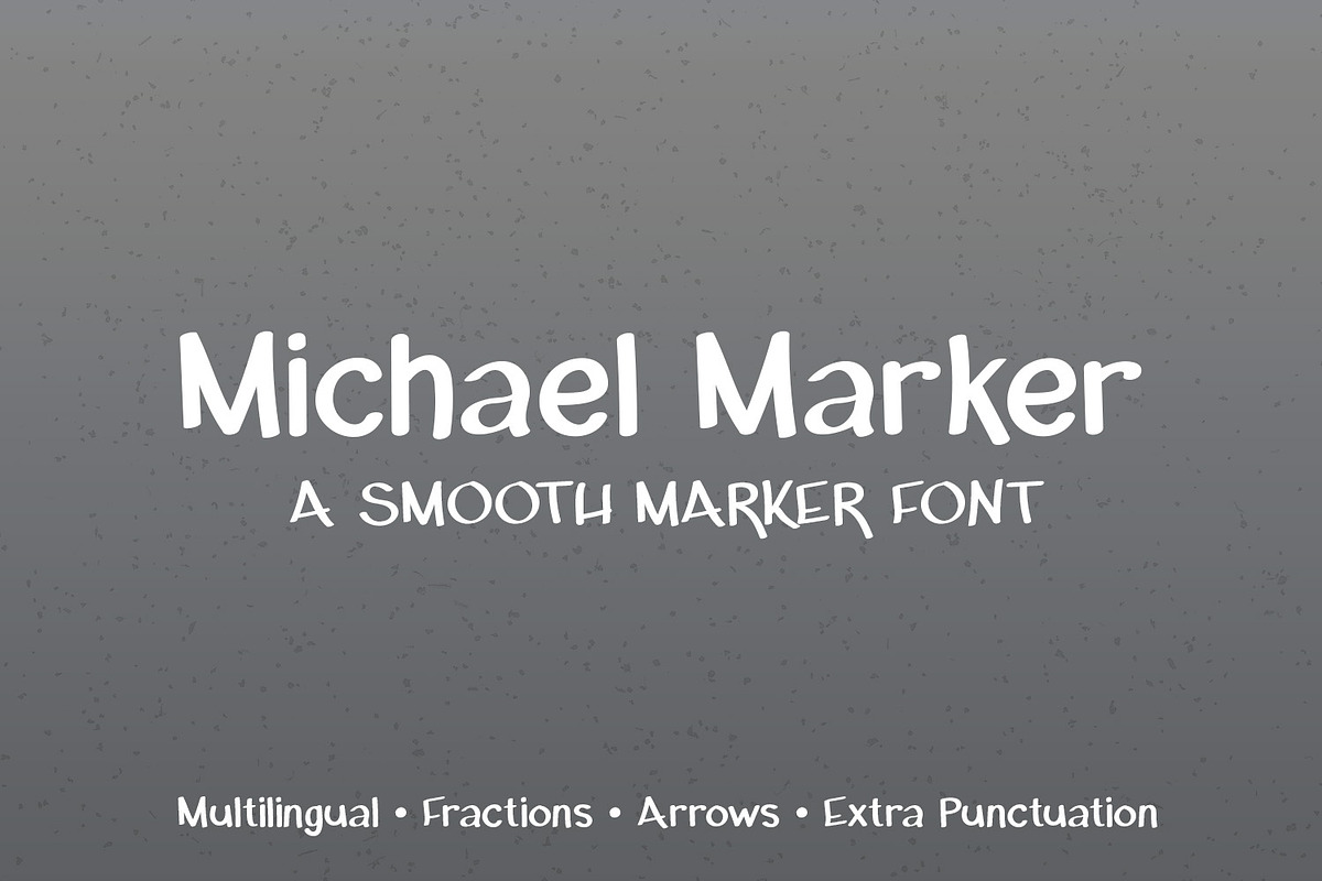 Michael Marker Font, a Sans Serif Font by Kristy Hatswell (Photo 1 of 6)