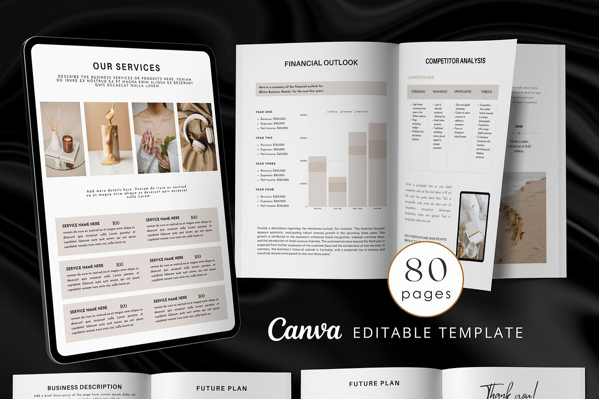 Business Plan Template, a Marketing Template by design4social (Photo 2 of 6)