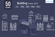 Building Line Vector Icons V2, an Outline Icon by Jumbo Icons (Thumbnail 1 of 5)