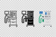 Anesthesia Machine Medical Vector, an Object Graphic by Artonix (Thumbnail 3 of 3)