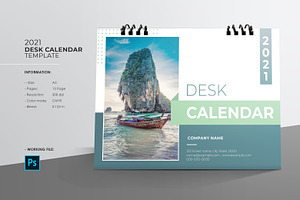 Desk Calendar 2021 V25