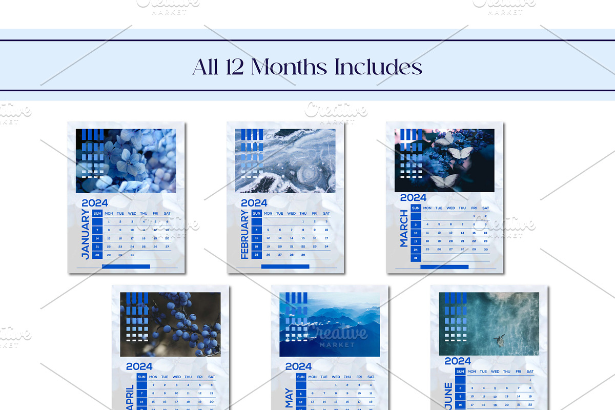 2024 Realstic Modern Calendar, an Object Graphic by Artiverge (Photo 2 of 5)
