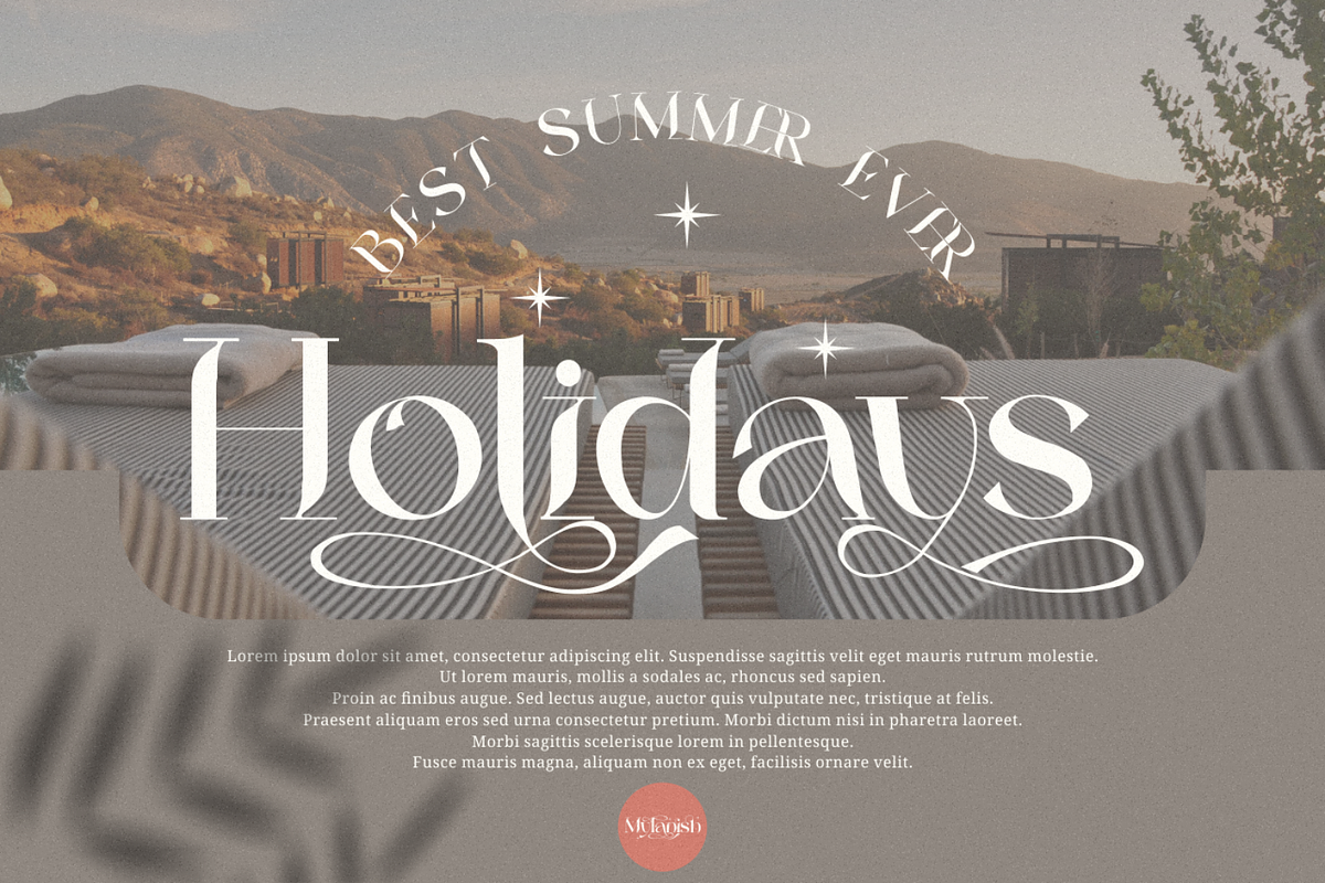 Mylanish _ unique modern typeface, a Serif Font by Penatic Studio (Photo 6 of 11)