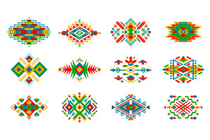 Mexican ethnic tribal motif, a Decorative Illustration by Vector Tradition