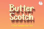 ButterScotch Handwriting Font, a Handwritten Font by MTK Studio (Thumbnail 1 of 6)