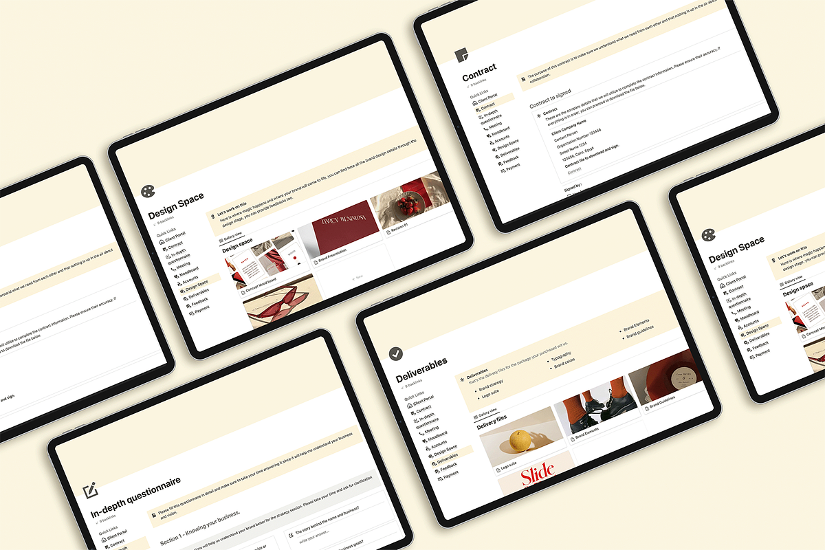 Notion Client Portal Project Tracker, a Branding & Logo Template by Maeven (Photo 2 of 10)