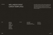 12 Wellness Event Canva Templates, a Marketing Template by Sikoya Design (Thumbnail 3 of 9)