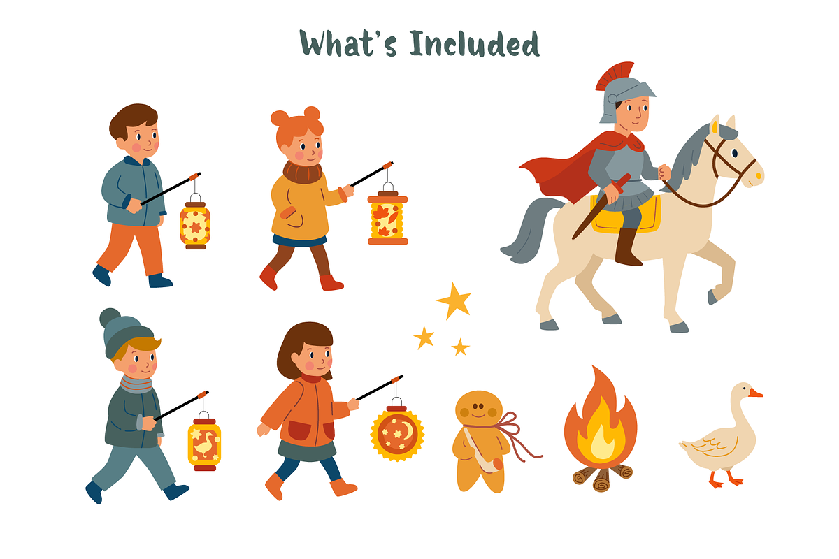 St. Martin’s Day illustration set, an Illustration by Checks & Dots (Photo 2 of 2)