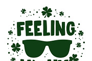 Feeling Lucky Typography design, a Background Graphic by RAHMAT (Thumbnail 4 of 4)