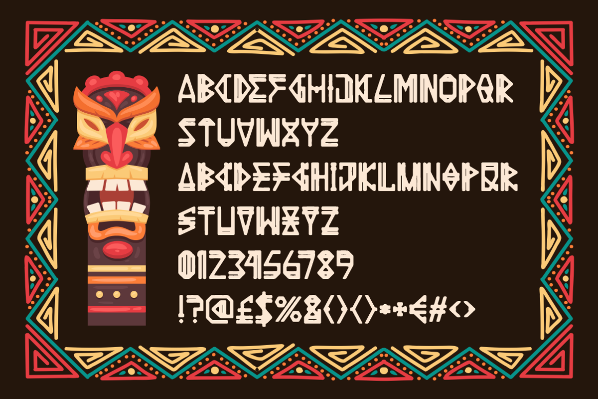 Ancient Legend Nomadic And Tribal, a Font by PutraCetol Studio (Photo 5 of 5)