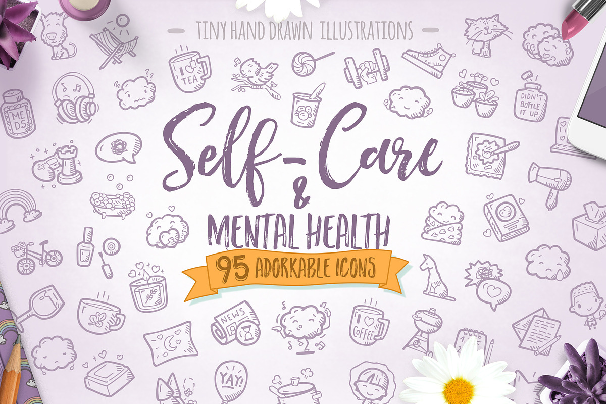 Self-Care & Mental Health Icons, an Icon by Good Stuff No Nonsense (Photo 1 of 11)