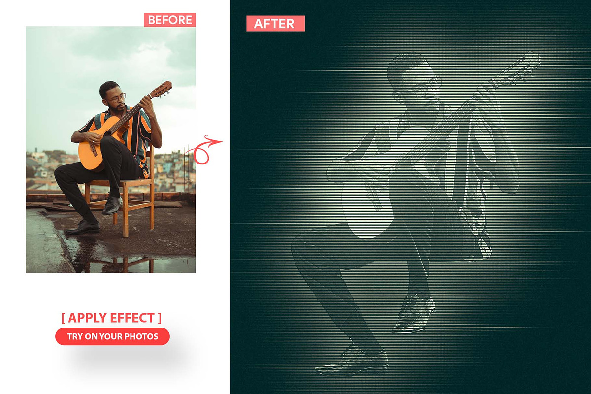 Hologram Gothic Photoshop Action, an Action Add-On by MRI STUDIO (Photo 4 of 16)