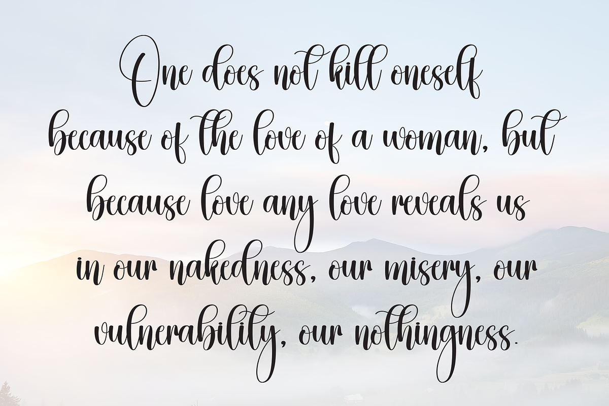 Ballerina | Script Font, a Handwritten Font by Scratchones (Photo 6 of 9)