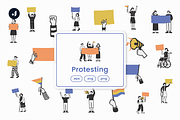Protesting Illustration, an Object Graphic by Jump Studio (Thumbnail 1 of 4)