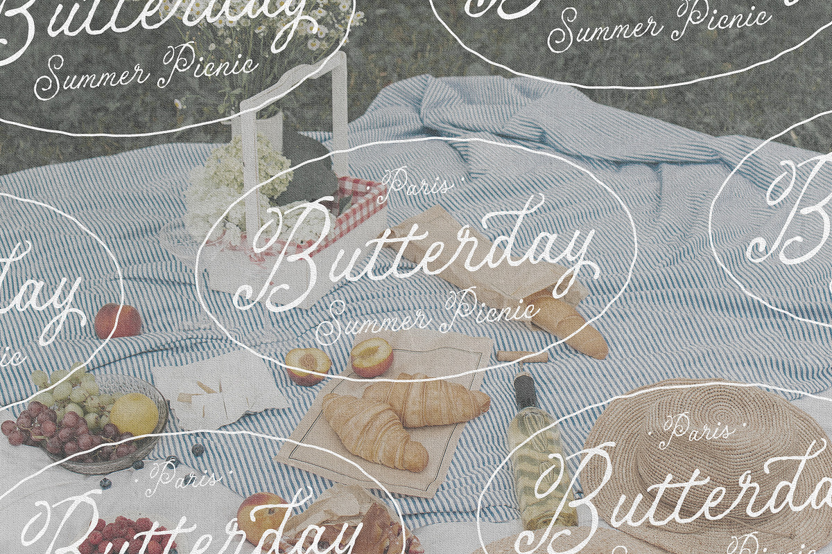 Butterfly & Blessed Handwritten Font, a Script Font by The Native Saint Club (Photo 11 of 15)