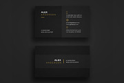 Minimal Individual Business Card, a Business Card Template by Galaxiya (Thumbnail 2 of 8)