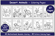 Desert Animals Coloring Pages, an Animal Illustration by Lamia Emad (Thumbnail 1 of 5)