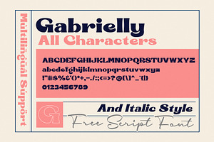 Gabrielly Display Font