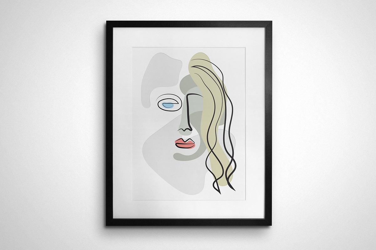 Abstract Shapes & Faces, an Illustration by Medialoot