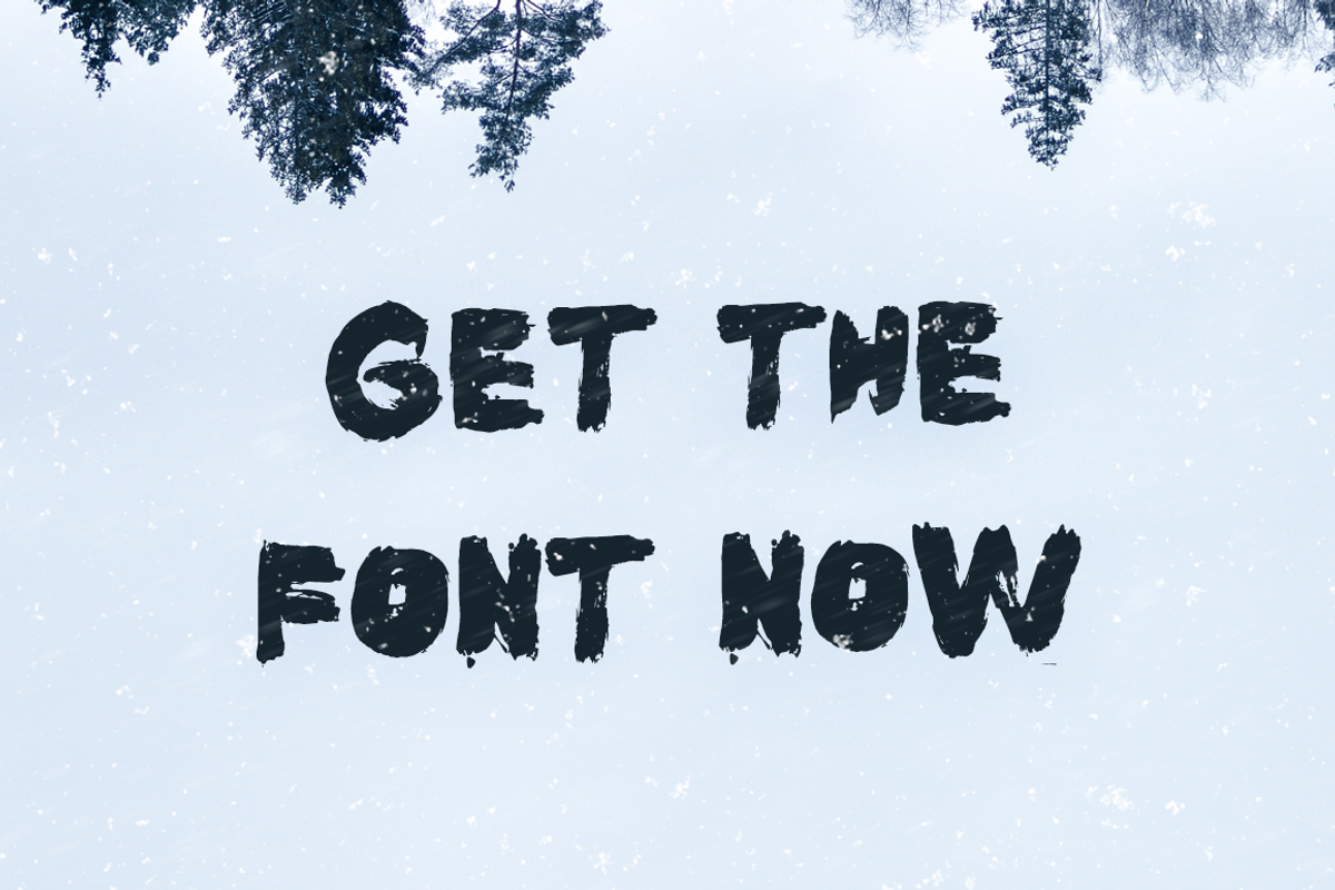 Kust Extended Brush Font preview 6