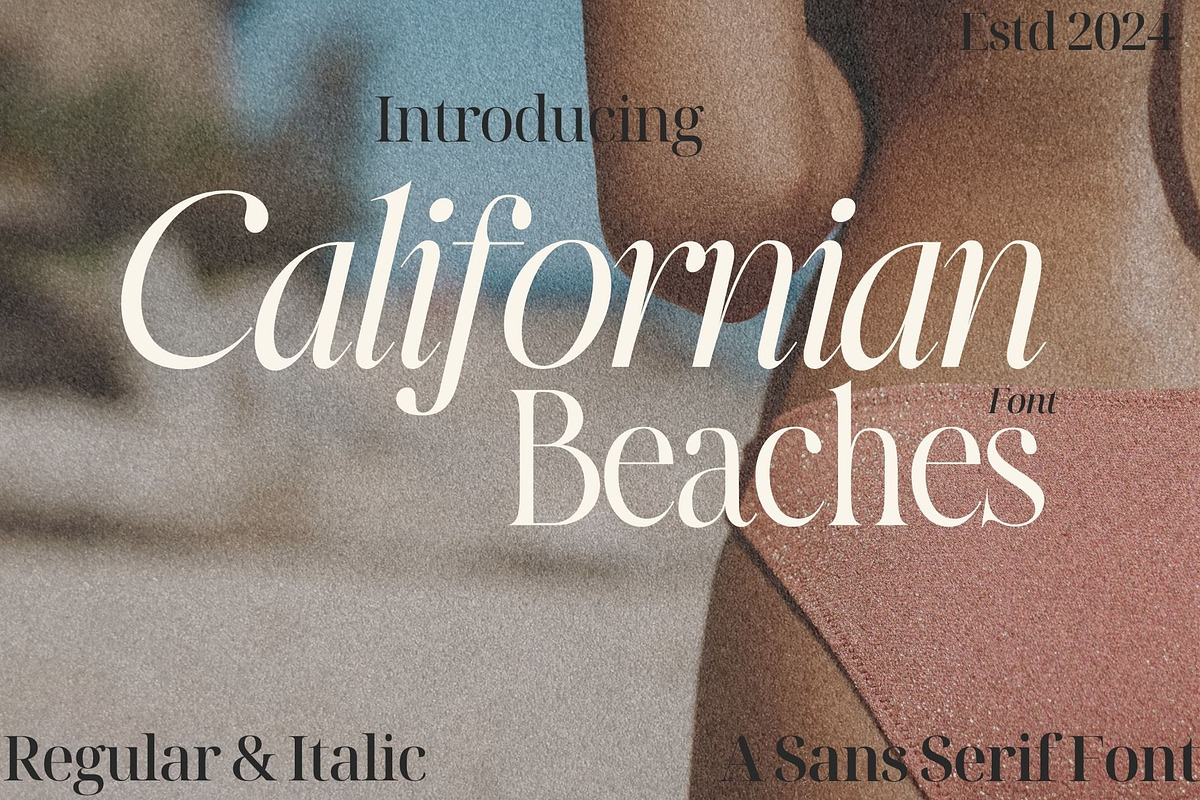 Californian Beaches, a Sans Serif Font by Aditastudios (Photo 1 of 6)