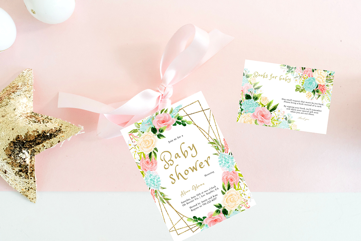 Pink mint floral clipart, an Illustration by heyiamalice (Photo 10 of 13)