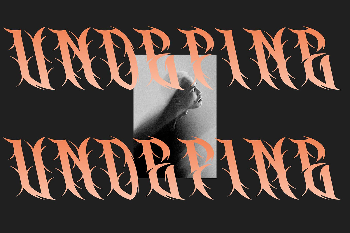 CS Wraith – Black Metal Font, a Blackletter Font by Craft Supply Co. (Photo 6 of 8)