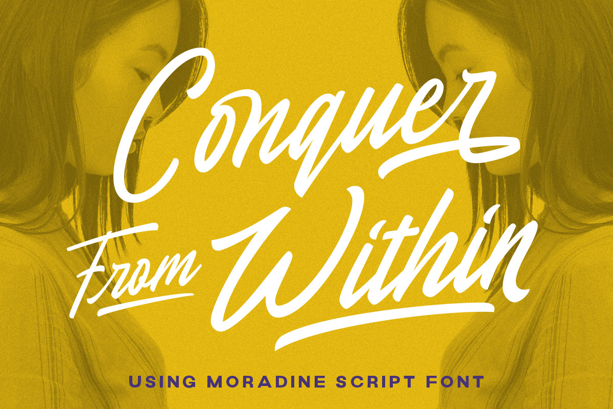 Moradine - Script Font, a Script Font by Letterhend Studio (Photo 8 of 9)
