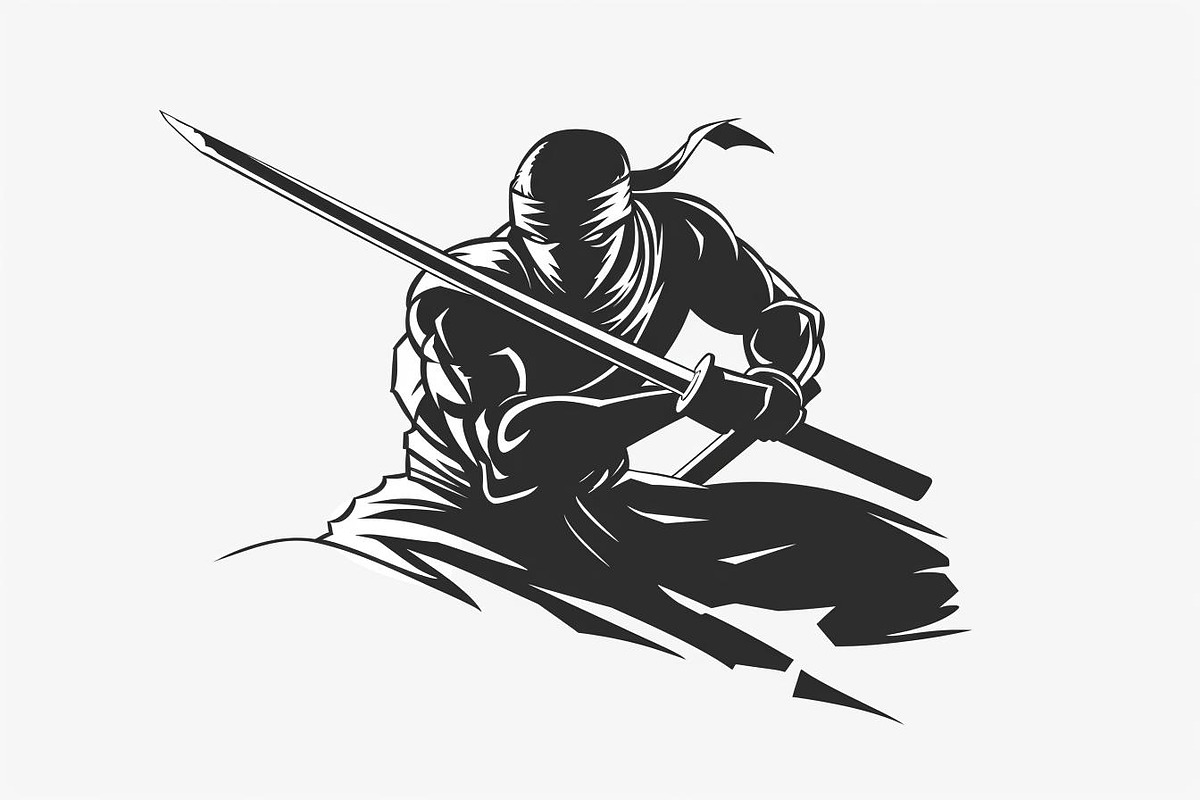 Samurai Ninja Sword Battle, an Illustration by Designs_River (Photo 2 of 10)