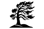 Windblown Tree Silhouette, an Object Graphic by Gfx_Store (Thumbnail 8 of 16)