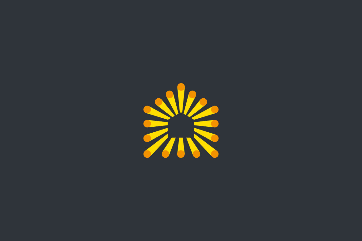 House colorful fiber dot logo design. Home creative modern vector ...