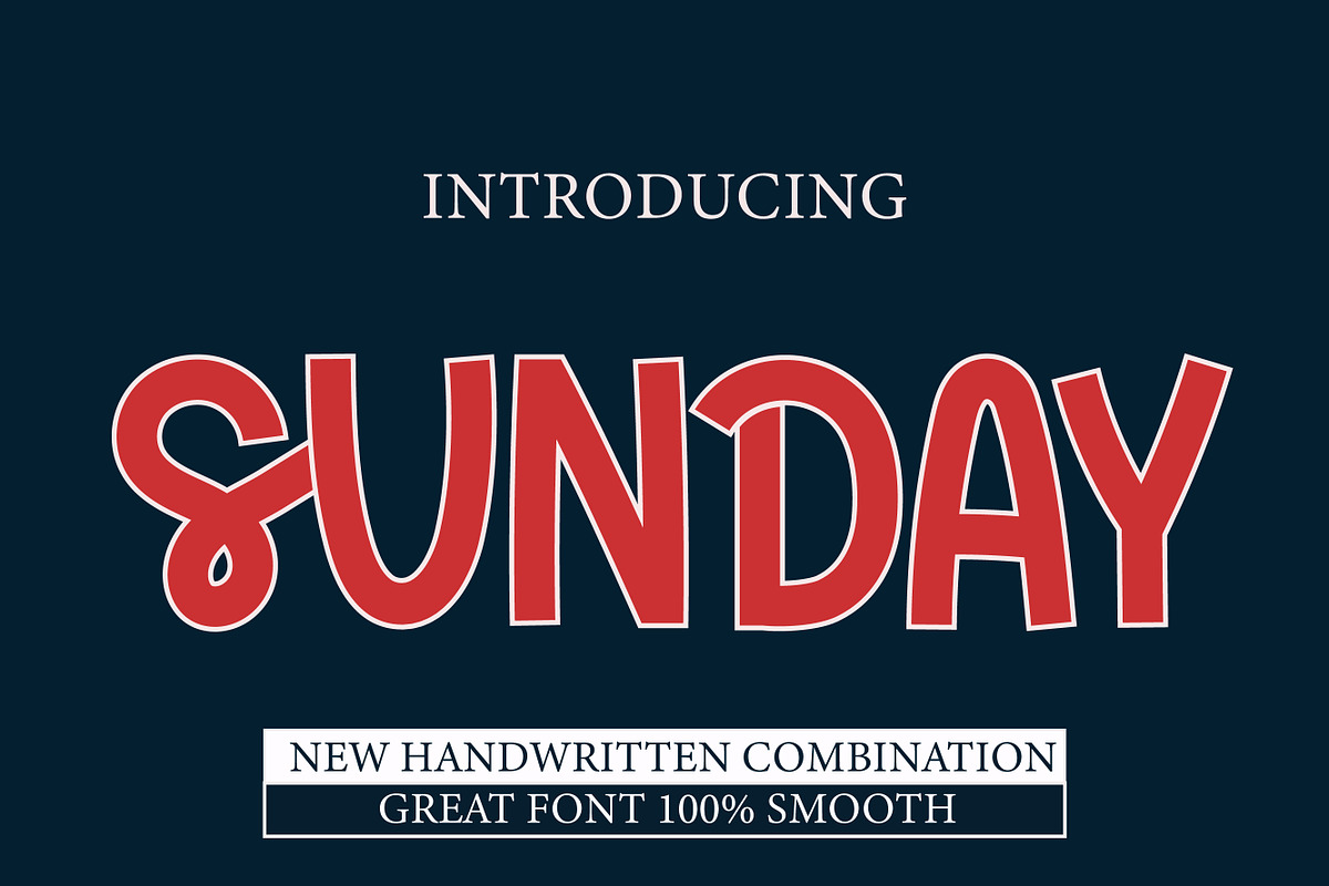 Sunday Script Handwritten, a Script Font by MaxArt Foundry (Photo 1 of 5)