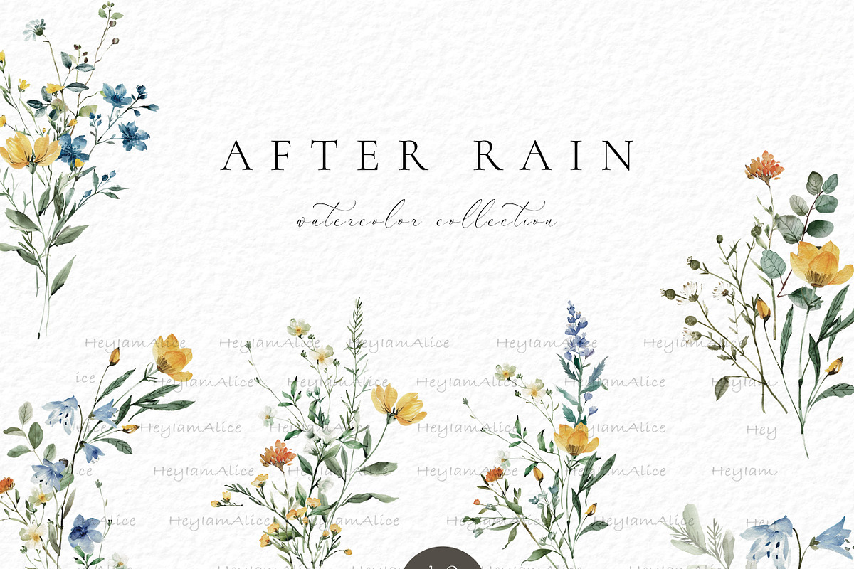 Blue Wild Flower, a Decorative Illustration by heyiamalice (Photo 3 of 10)