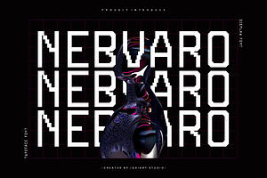 Nebvaro - Pixel Tech Font, a Sans Serif Font by Iqsiart Studio