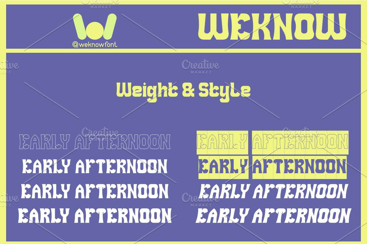 Early Afternoon font, a Font by weknow (Photo 7 of 8)