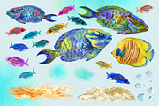 Neon Reef Creator Pack, an Animal Illustration by EL_SUHOVA (Thumbnail 3 of 13)