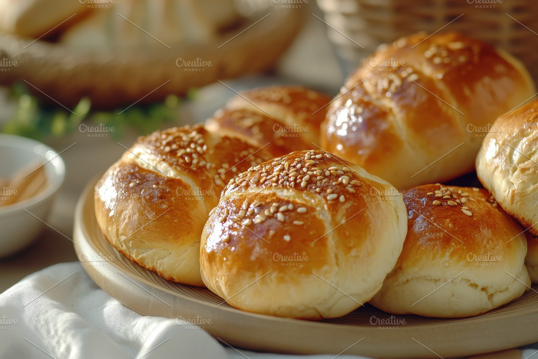 Assortment of freshly baked bread, a Photo by Pavel_design